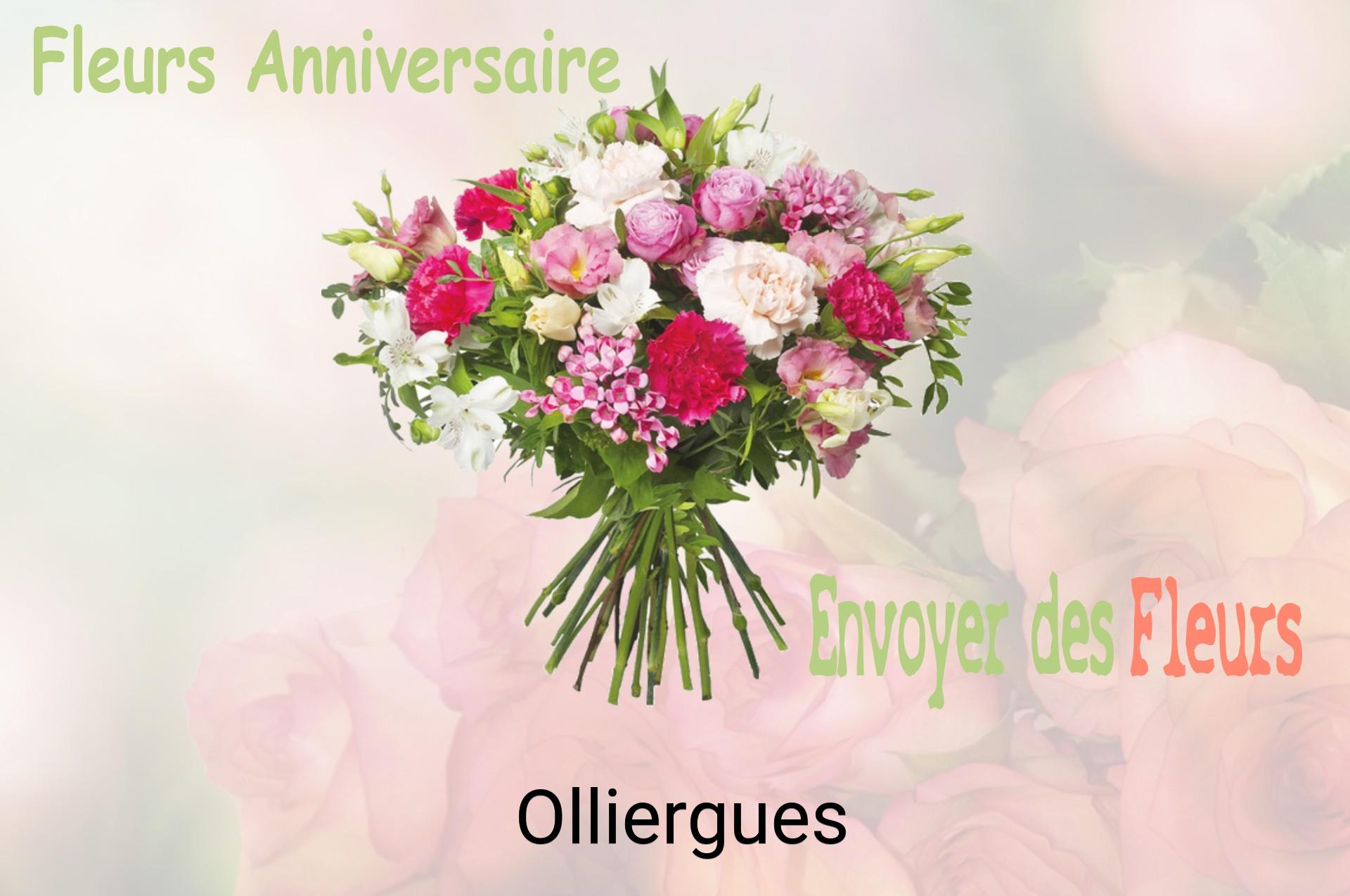 Bouquet de fleurs d’anniversaire livré à Olliergues